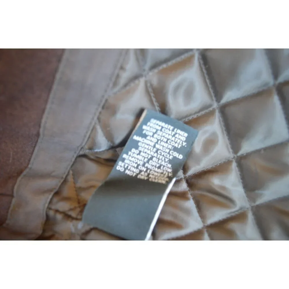 London Fog Brown Double Lined Overcoat Men Size Medium Gorpcore Cabincore Winter